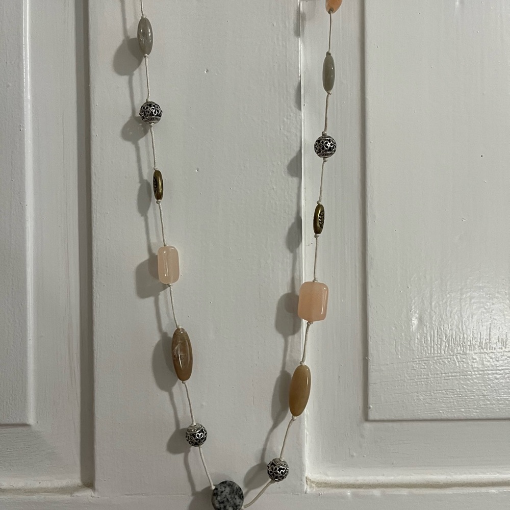 Christopher & Banks  Earth Tones Beaded Necklace